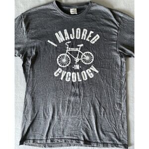 Cycology Cycling Bar Harbor ME Shirt Mens Size Large Grey‎